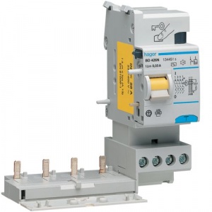 HAGER Bloc diferential 4P 63A 30mA Hager BD464N