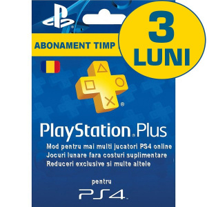 Sony PlayStation Plus Membership (90 zile) RO PS3 / PS4 / PS VITA