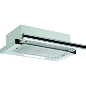Pyramis Hota Telescopica Ecoline Inox si Sticla neagra, 2 motoare, 325mc/h, 60cm