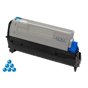 Oki 46298003 Cartus Imprimare Cyan Neon 6K pentru imprimante LED NeonColor seria Pro6000