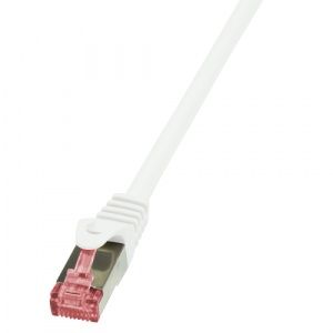 LogiLink Patch Cable Cat.6 S/FTP PIMF PrimeLine white 0,25m CQ2011S