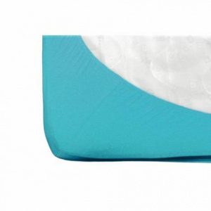 Fiki Miki Cearsaf cu elastic jerse din bumbac turcoaz 120/60 CM