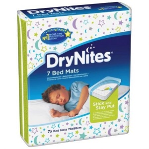 Huggies Protectie pentru pat absorbanta DryNites, 88x78 cm, 7 buc