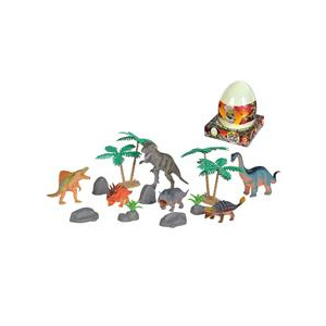 Simba Set Figurine Dinosaurs In Huge Dino Egg