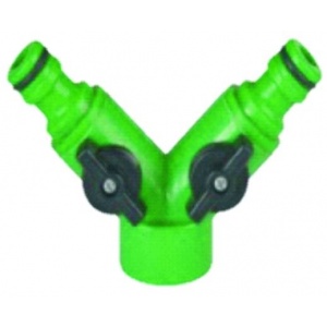 Poliext Racord Y cu clapeta furtun gradina 1/2''