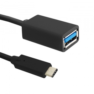 Qoltec CABLE USB 3.1 TYPE C MALE | USB 3.0 A FEMALE | 0.25M 50421