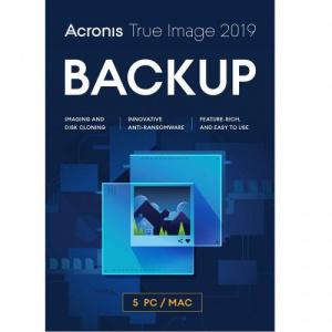 Acronis True Image 2019, 5 PC TI52L1LOS