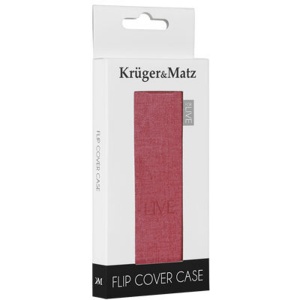 Kruger&Matz Husa protectie tip book KM0034 Red pentru Live