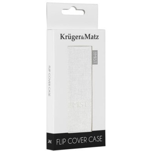 Kruger&Matz Husa protectie tip book KM0035 White pentru Mist