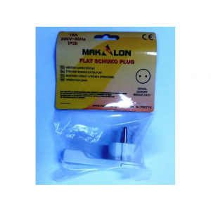 MAKALON Stecker Schuko plat