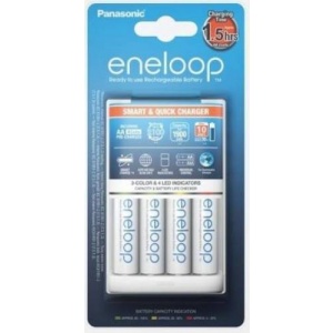 Panasonic Loader BQ-CC55 + 4 x R6/AA Eneloop 1900 mAh