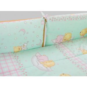 MyKids Aparatoare laterala Teddy Stelute Turquoise M1 140x70