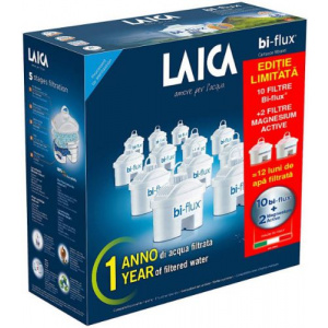 Laica Pachet F12K002 10 filtre Bi-Flux + 2 filtre Mineral Magnesium Active