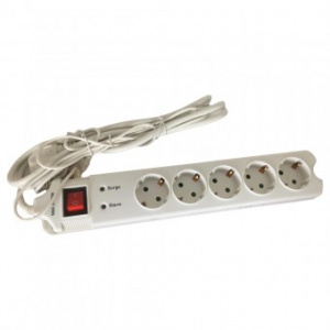Home Prelungitor NVMS5, protectie la supratensiune, USB, 1.5 m, 5 socluri