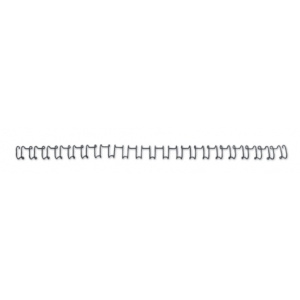 GBC Spira metalica 21 inele 6 mm A4 negru 55 coli 100 buc/set EIB165023