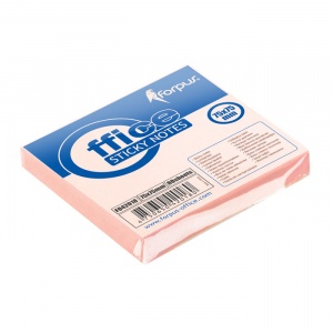 Forpus Notite adezive 75x75mm 80 file roz pastel