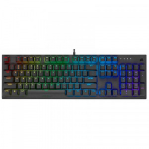 Corsair K60 RGB PRO Mechanical Gaming Keyboard — CHERRY VIOLA — Black CH-910D019-NA