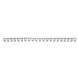 GBC Spira metalica 21 inele 14 mm A4 negru 130 coli 100 buc/set EIB165429