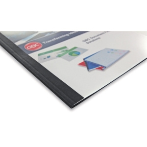 GBC Coperta cu aspect de piele pentru legare termica A4 30 coli negru 100 buc/set EIB451614