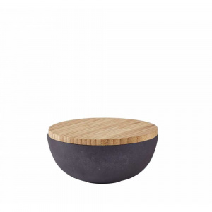Bovictus Bol cu capac - Bamboo Black, 350 ml
