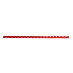 GBC Spira plastic 21 inele 10 mm A4 rosu 100 buc/set E4028215