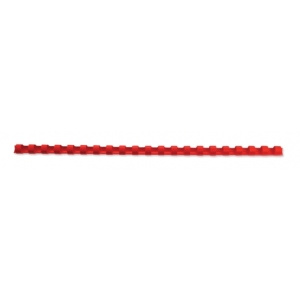 GBC Spira plastic 21 inele 12 mm A4 rosu 95 coli 100 buc/set E4028217