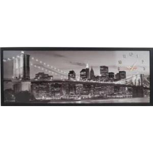 Heinner Tablou cu ceas inramat 35x100 cm City