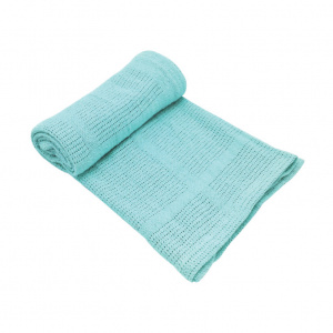 KikkaBoo Paturica celulara din bumbac 70x100cm Menta
