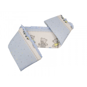 MyKids Aparatoare laterala Teddy Toys Blue M1 140x70