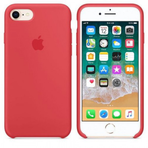 Apple MRFQ2ZM/A Silicone pentru iPhone 7/iPhone 8 (Rosu)