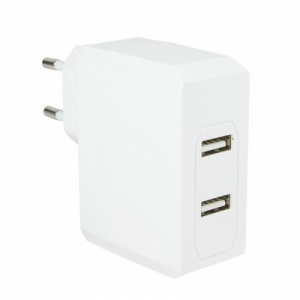 LogiLink Universal Wall Charger, 2x USB Ports PA0094
