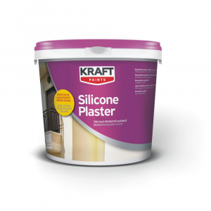 Kraft Tencuiala decorativa cu rasina siliconica , elastica plaster silicone r25, 2.5 mm alb