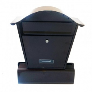 Strend Pro Cutie postala cu suport de ziar Hubert, Maro, 50x32x10.5 cm