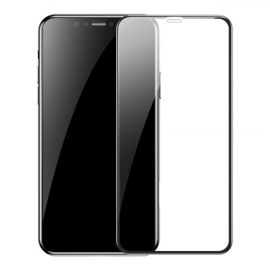 Baseus 2 x Tempered Glass Full Screen, iPhone XS Max/11 Pro Max, Negru