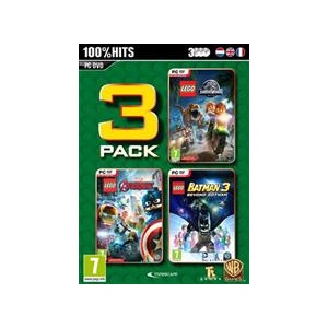 Warner Bros. Lego 3 Pack V.3 Jurrasic World Marvel Batman 3 Pc