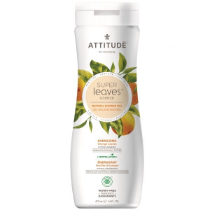 Attitude Superleaves Gel de dus – Energizare, 473 ml