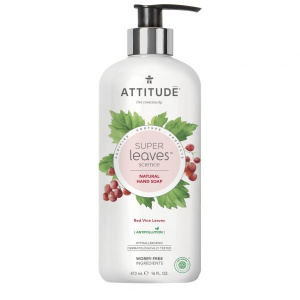 Attitude Superleaves Sapun de maini din frunze de vita de vie, 473 ml