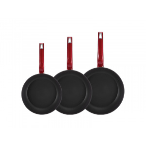 Bergner Set 3 tigai antiaderente (20,24,28CM) BG-8326-RD
