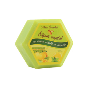 Albina Carpatina Sapun vegetal cu miere, menta si lamaie 100gr