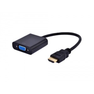 Gembird HDMI to VGA adapter cable, single port, black A-HDMI-VGA-04