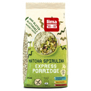 Lima Porridge Express cu matcha si spirulina fara gluten bio 350g