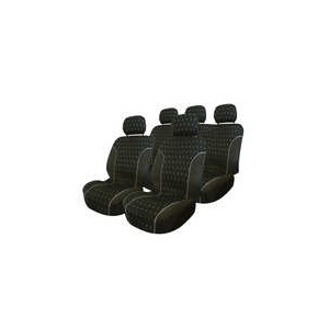 Carpoint Huse scaun Charcoal 9buc - Negru