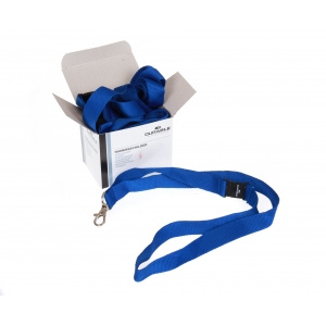 Durable Snur textil albastru pentru ecuson 10 bucati/cutie DB813707