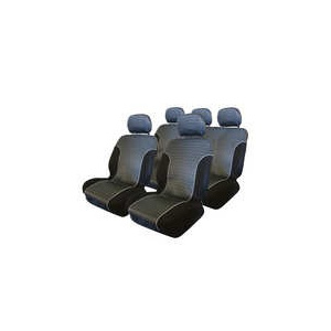 Carpoint Huse scaun Stardust 9buc - Gri/Negru