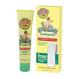 JASON Gel de Dinti cu Banane si Capsuni Earth Best, 50g