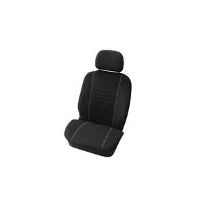 Carpoint Huse scaun fata Velours 2buc - Negru/Gri