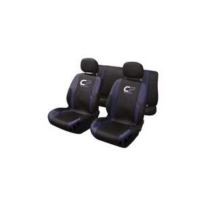 Carpoint Huse scaun CP Sports 9buc - Albastru/Negru