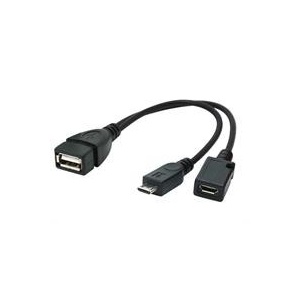 Gembird USB OTG AF + Micro BF to Micro BM cable, 0.15 m A-OTG-AFBM-04