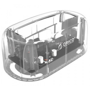 Orico HDD Rack 6139U3-EU-CR-PRO, USB 3.0 (Transparent)