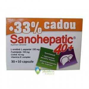 Zdrovit Sanohepatic 40+ 30 capsule + 10 capsule Cadou